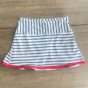 40 Lime women's striped  Patriot Skirt skort tennis size XXS.  A